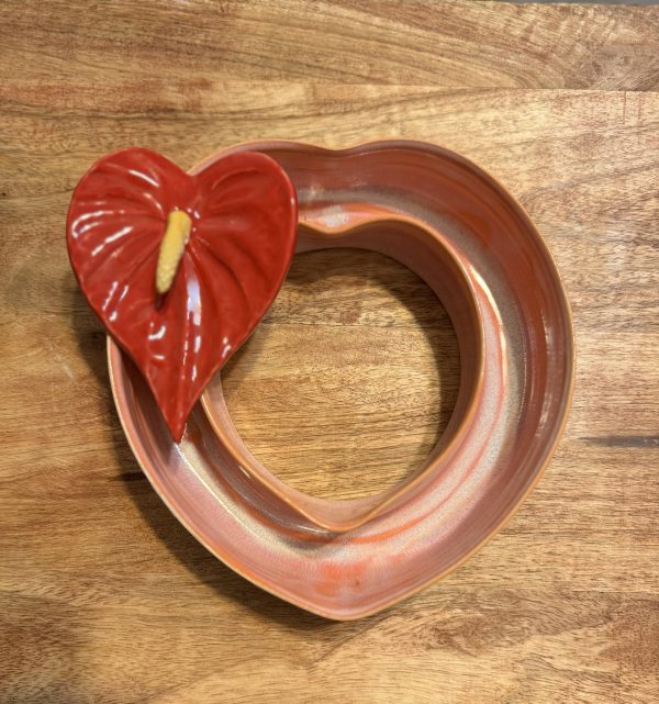 Medium Sun Rise Heart Vase