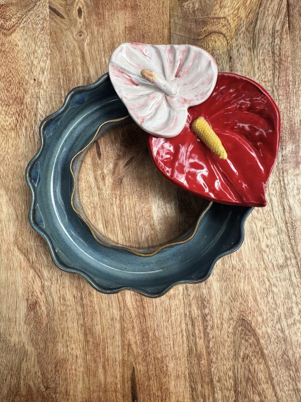 Medium Blue Jean Wave Vase